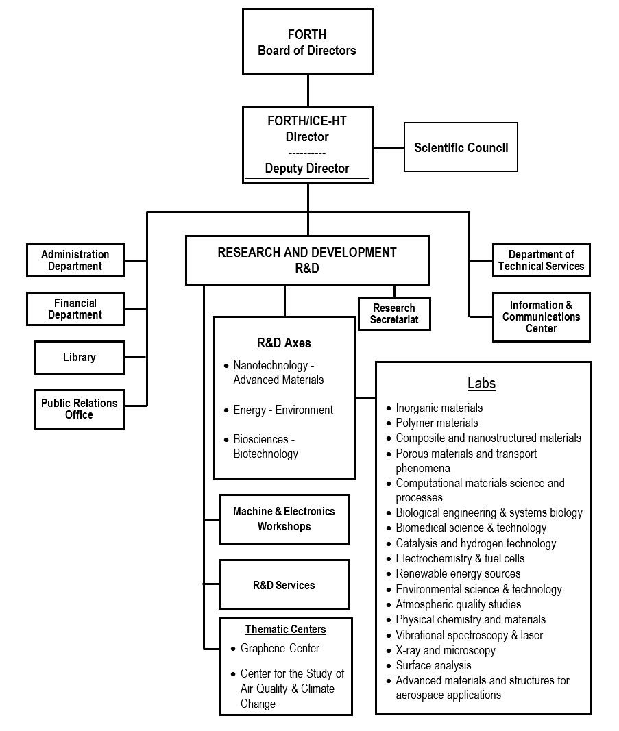Institute's staff structure