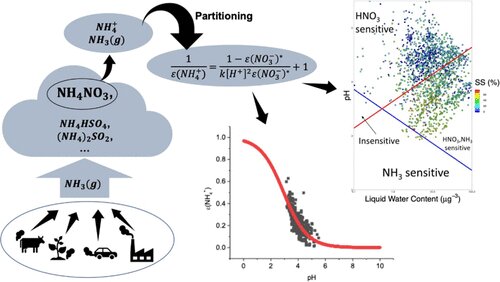 Graphical abstract of the publication entitled 'Using High-Temporal-Resolution Ambient Data to Investigate Gas-Particle Partitioning of Ammonium over Different Seasons'