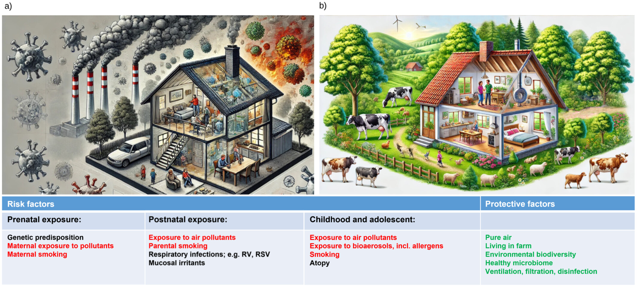 Graphical abstract of the publication entitled  Exposures in Indoor Air Affecting Health   